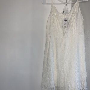 Hollister white lace dress